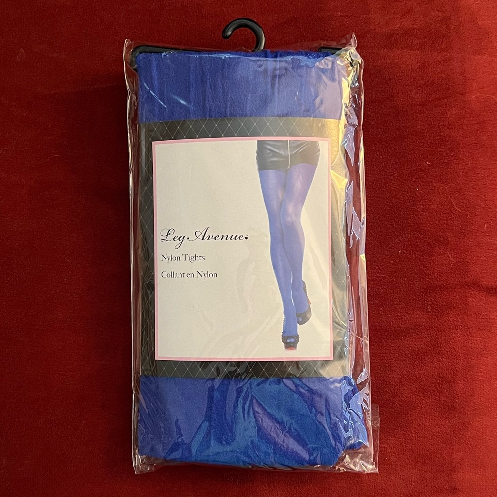 NWT Leg Avenue Blue Nylon Tights